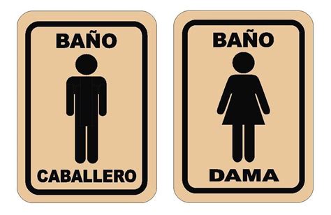 Cartel Para Ba O Dama Caballero En Mdf Para Interior En