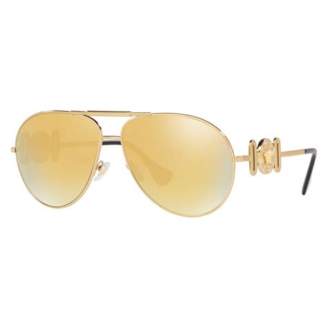 Versace Gold Mens Aviator Sunglasses Ve2252 Itshot M00620