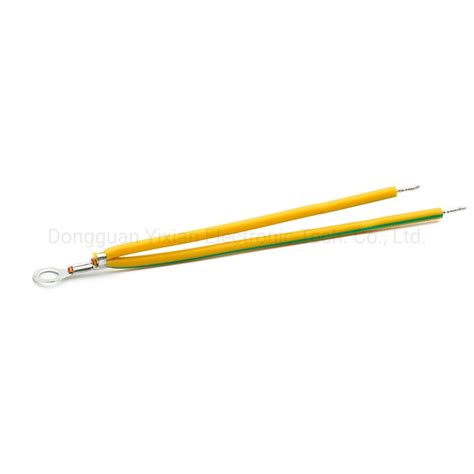 18AWG Yellow Green PVC Insulated Electrical Wire Grounding Earth BV