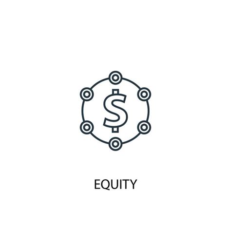 Premium Vector Equity Concept Line Icon Simple Element Illustration