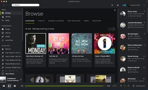 Spotifys 2017 Web App Redesign