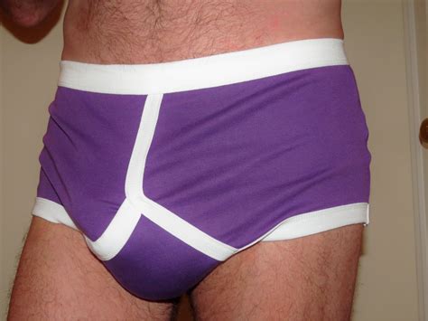 Mens Purple Cotton Y Front Briefs Traditional Vintage Etsy