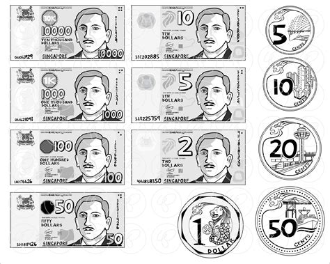 Singapore Currency Clipart Set 300 Dpi School Teacher Clip Art Math ...