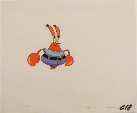 Walking Mr Krabs Original Production Art Spongebob Cel