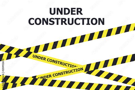 Under Construction Website Page Under Construction Warning Banner