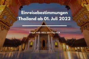 Thailands Einreisebestimmungen Ab Juli