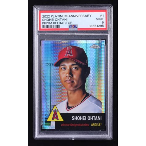 Shohei Ohtani 2022 Topps Chrome Platinum Anniversary Prism Refractors