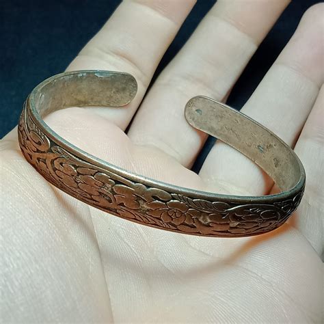 Ancient Viking Bracelet Copper Cuff Bracelet Holistic Therapy Etsy