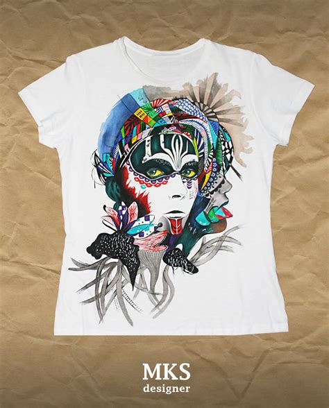 Дизайнерская ручная роспись одежды MKS designer ...