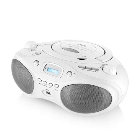 Radioodtwarzacz Radio Fm Boombox Jvc Cd Usb Bluetooth Dab W Bia Y