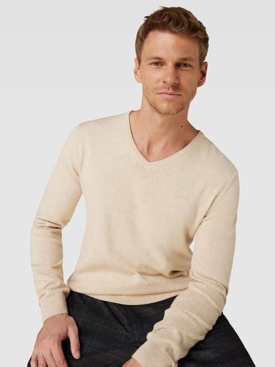 S Oliver Red Label Gebreide Pullover Met V Hals In Offwhite Online