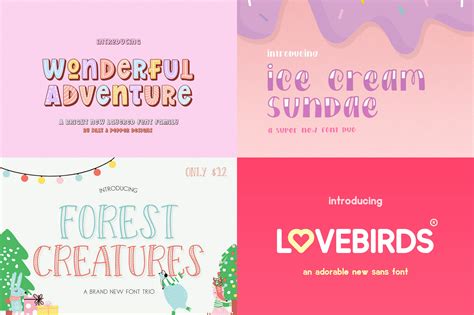 Cute Canva Fonts Bundle Download Thehungryjpeg Thehungryjpeg