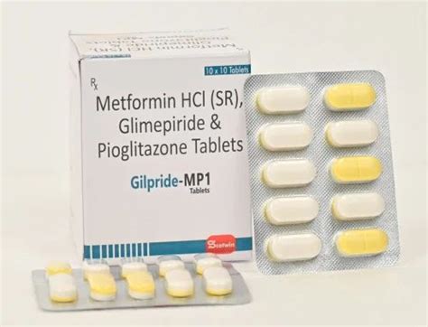 Metformin HCL SR Glimepiride Pioglitazone Tablets At Rs 750 Box In