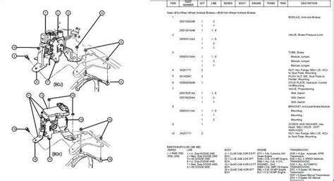 Dodge Ram 2500 Brake Line Diagram