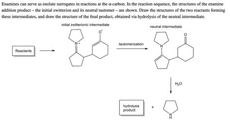 Answered Enamines Can Serve As Enolate Bartleby