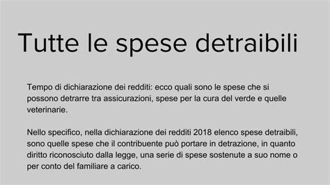 Tutte Le Spese Detraibili Nel E Cosa Devi Sapere