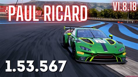 Assetto Corsa Competizione Aston Martin V8 Vantage GT3 Paul Ricard