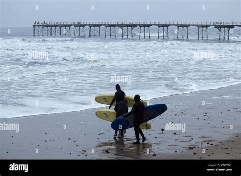 Saltburn by the sea surfing hi-res stock photography and images - Alamy