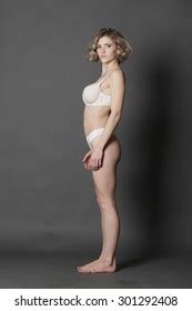 Side View Semi Nude Woman White Stock Photo 150648161 Shutterstock