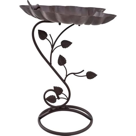 Abreuvoir Bain D Oiseaux Sur Pieds En Forme De Feuille Pour Jardin En