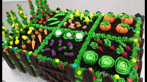 How To Make A Vegetable Garden Cake By Cakes Stepbystep Vegetable