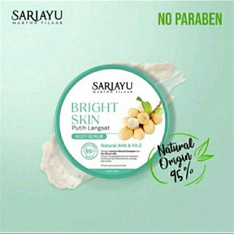 Jual SARIAYU BRIGHT SKIN PUTIH LANGSAT BODY SCRUB 175G Shopee Indonesia