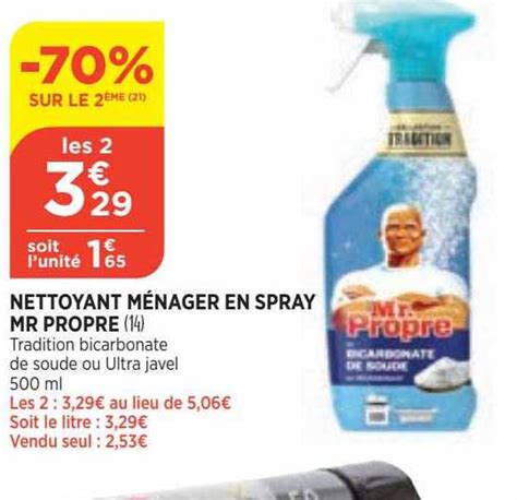 Promo Nettoyant M Nager En Spray Mr Propre Chez Atac Icatalogue Fr