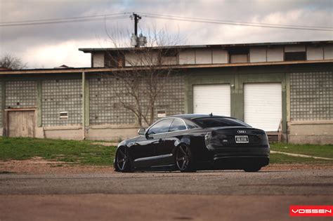 Stanced Out Audi S5 Goes Dark With Custom Parts — Gallery