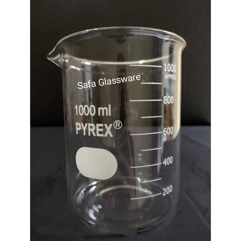 Jual Beaker Glass 1000ml Gelas Kimia 1000ml Pyrex Shopee Indonesia