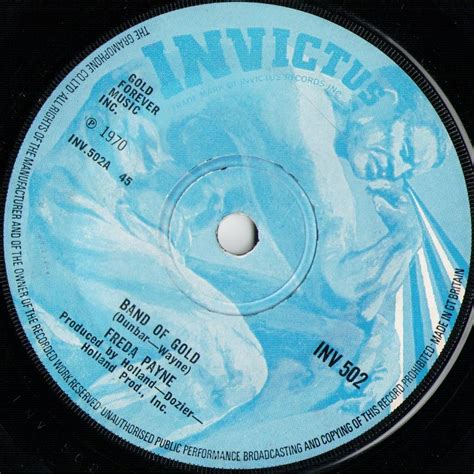 Freda Payne Freda Payne Band Of Gold 7 Single 1970 Invictus