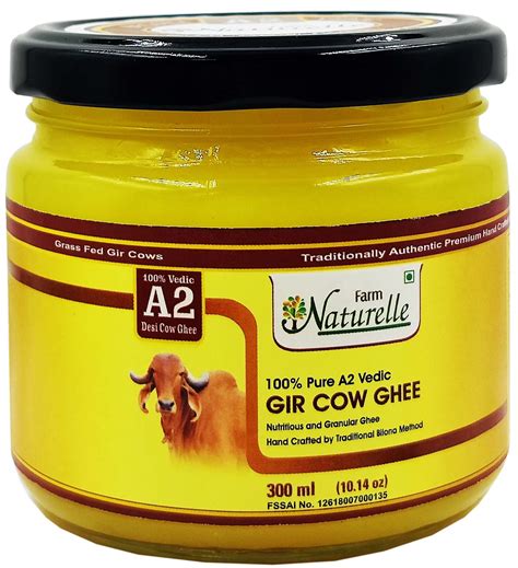 Buy Farm Naturelle A2 Desi Cow Ghee From Grass Fed Gir Cows Vedic