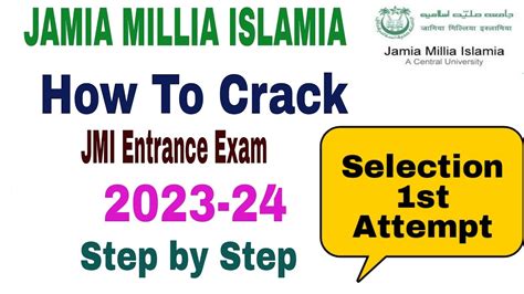 How To Crack Jamia Millia Islamia Entrance Exam Ug Pg Class