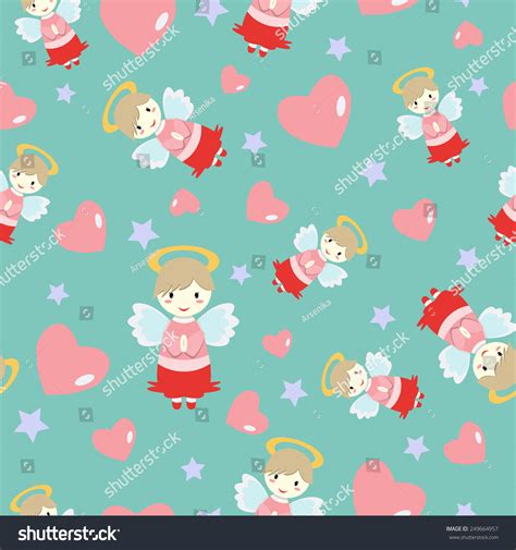 angel pattern stock vector royalty