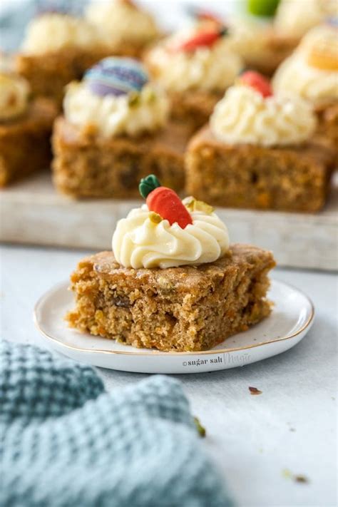 Carrot Cake Bars 15 Minute Recipe Sugar Salt Magic