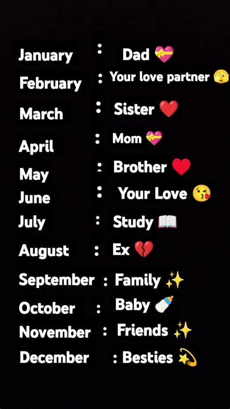 Choose Your Birthday Months Youtube