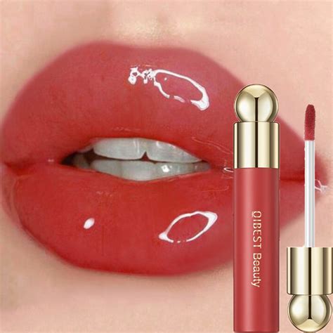 QIBEST Mirror Water Light Jelly Lip Gloss Shiny Mirror Moisturizing