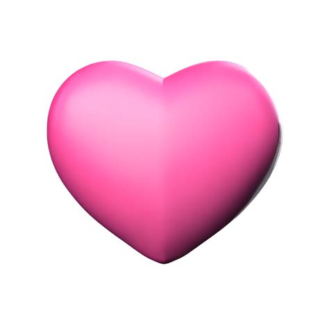 Pink Heart 3d Rendering Icon Illustration 29254250 Png