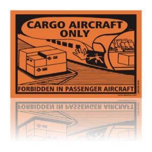 cargo aircraft  handling label dangerous goods labels labeline
