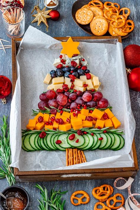 How To Make The Best Christmas Tree Cheese Board Recipe In