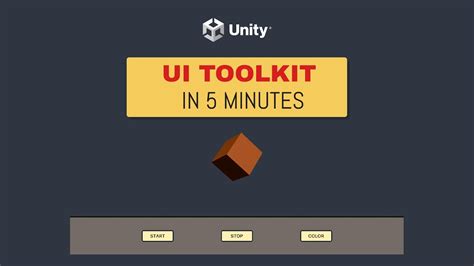 Unity UI Toolkit In 5 Minutes YouTube