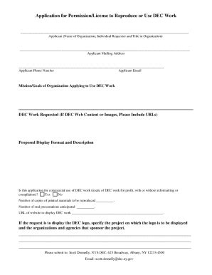 Fillable Online Dec Ny WHO Permissions Request Form Fax Email Print