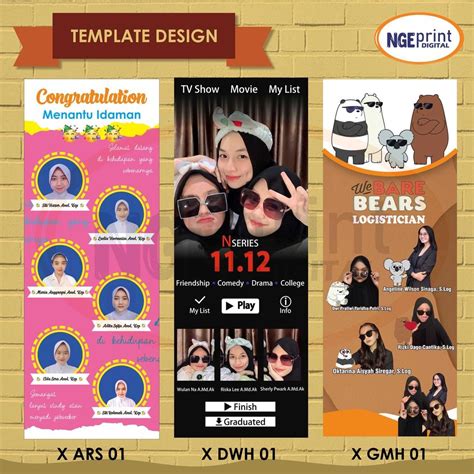Jual Noa831 Banner Wisuda Custom Free Design Cetak X Banner Wisuda X