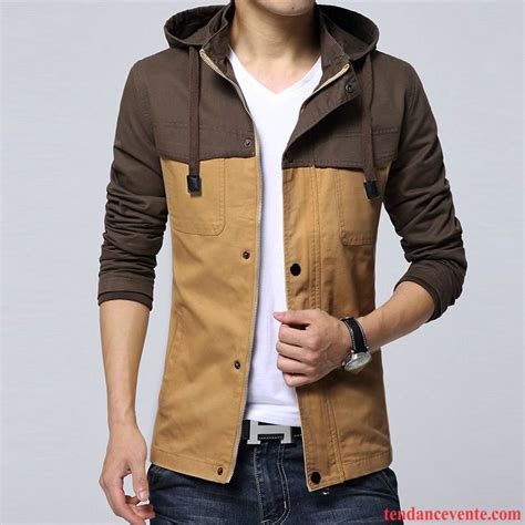 Veste Légère Homme Pas Cher Hiver Légère Pardessus Homme Tendance Lautomne Jeunesse Slim Veste