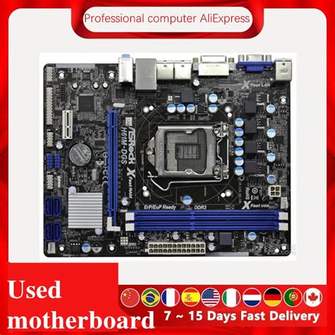 สำหรบ ASRock H61M DGS เมนบอรดคอมพวเตอรเดสกทอป LGA 1155 DDR3สำหรบ