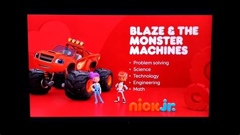 Nick Jr Blaze The Monster Machines Curriculum Board Youtube