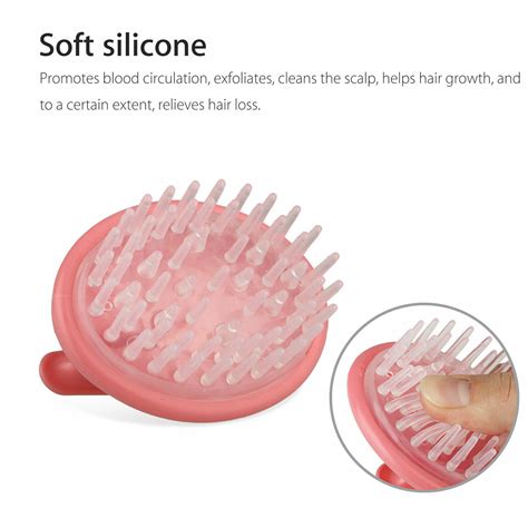 Silicone Scalp Shampoo Massage Brush Washing Massager Shower Head Hair