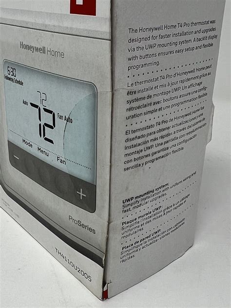 Honeywell Home T4 Pro Series Programmable Thermostat Model Th4110u2005