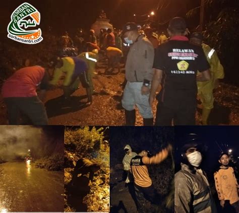 Akibat Curah Hujan Tinggi Tanah Longsor Dan Pohon Tumbang Di Pacet