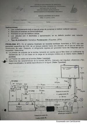 Examen Resuelto Parcial Maquinas Hidraulicas Studocu