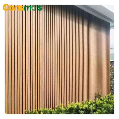 21926mm Co Extrusion Wpc Louver Outdoor Wpc Wall Panel Cladding